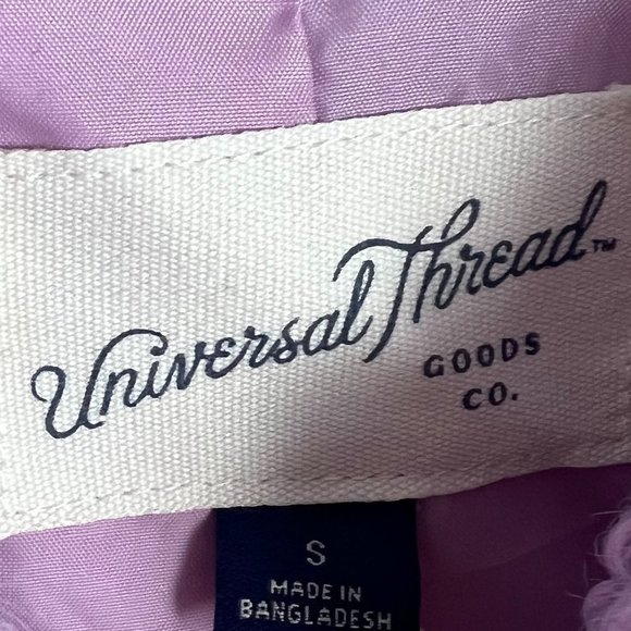 NWOT Universal Thread Collared Sherpa Bomber Jacket Mauve Magic Size Small S2232 - Picture 13 of 13